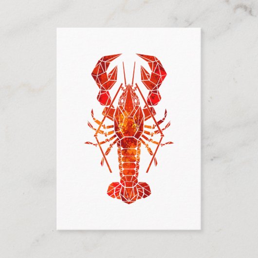 Red polygonal lobster 名刺 (正面)