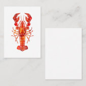 Red polygonal lobster 名刺 (正面/裏面)