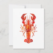 Red polygonal lobster 案内状 (正面)
