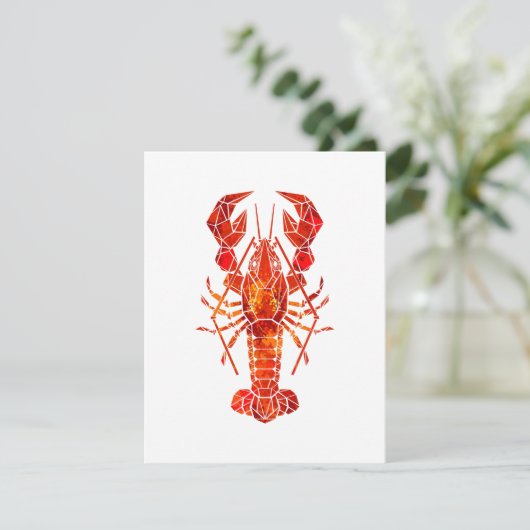 Red polygonal lobster 案内状 (スタンド正面)