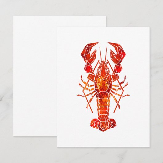 Red polygonal lobster 案内状 (正面/裏面)
