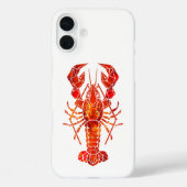 Red polygonal lobster Case-Mate iPhoneケース (裏面)