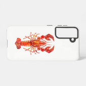 Red polygonal lobster samsung galaxyケース (裏面横)