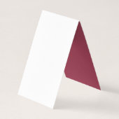 Red Poppiesソーシャルメディアハッシュタグ結婚の 名刺 (裏面)