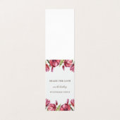 Red Poppiesソーシャルメディアハッシュタグ結婚の 名刺 (外部フラット)