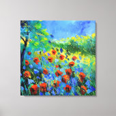red poppies  キャンバスプリント (正面)