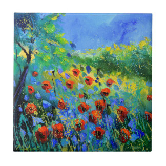 red poppies タイル
