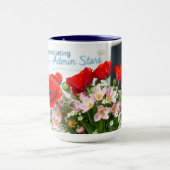 Red Poppies Admin Appreciation Floral Art マグカップ (中央)