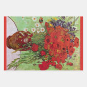 Red Poppies and Daisies by Vincent van Gogh ラッピングペーパーシート (正面3)
