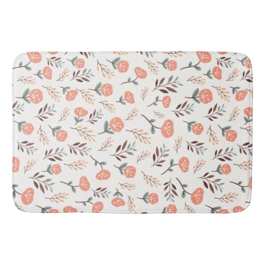 Red Poppies Bath Mat – Nordic Style バスマット (正面)
