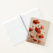 Red poppies.Deluxe Spiral  ノートブック (内部)