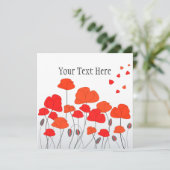 Red Poppies Invitation 招待状 (スタンド正面)