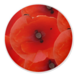 Red Poppoes Design Ceramic Pull Handles セラミックノブ