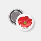 Red poppy マグネット (正面/裏面)
