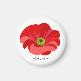 Red poppy マグネット