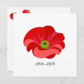 Red poppy 招待状 (正面/裏面)