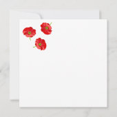 Red poppy 招待状 (裏面)