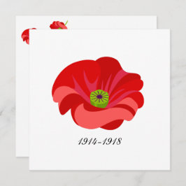 Red poppy 招待状
