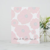 Red Poppy Background Scrapbook Binder Paper レターヘッド (スタンド正面)