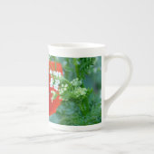 Red Poppy Bloom with Grace Bone China Mug ボーンチャイナマグカップ (右)