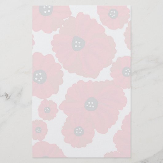 Red Poppy Custom Text Binder Stationery 便箋 (裏面)