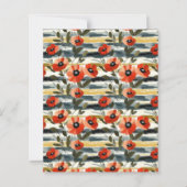 Red Poppy Floral Scrapbook Paper (正面)