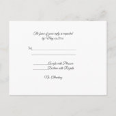 Red Poppy RSVP Postcard インビテーションポストカード (裏面)