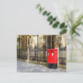 Red Post Box, Westminster，ロンドン，英国 ポストカード (スタンド正面)