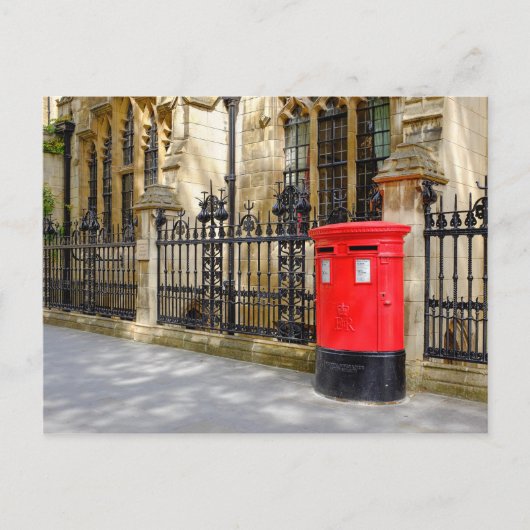 Red Post Box, Westminster，ロンドン，英国 ポストカード (正面)