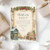 Red Postbox Winter Holiday 招待状