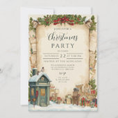 Red Postbox Winter Holiday 招待状 (正面)