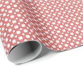 Red Preppy Gingham Hearts- Wrapping Paper Roll ラッピングペーパー (ロールコーナー)