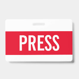 Red Press All Access Pass Horizontal IDバッジ バッジ