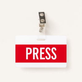 Red Press All Access Pass Horizontal IDバッジ バッジ