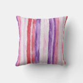 Red Purple Snowflakes Christmas クッション (裏面)