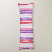 Red Purple Snowflakes Christmas ボディピロー (裏面 (縦))