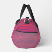 Red Purple Stripes Seamless Pattern Small ダッフルバッグ (右)
