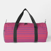 Red Purple Stripes Seamless Pattern Small ダッフルバッグ (裏面)