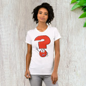 Red Question Mark Womens Tシャツ