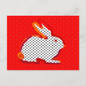 'red rabbit' digital painting Postcard ポストカード (正面)