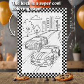 Red Race Car Birthday Party 招待状