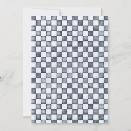 Red Race car TWO FAST Birthday invitation 招待状 (裏面)