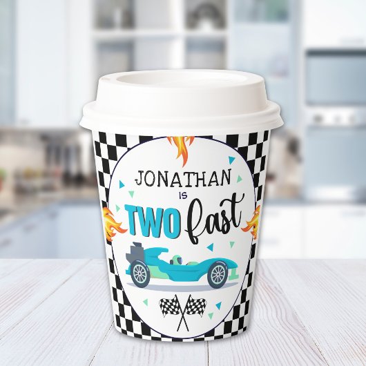 Red Racer Birthday Party for Toddler Boy 紙コップ