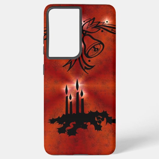Red Rainbowのクリスマスアートデコ Samsung Galaxyケース (裏面)