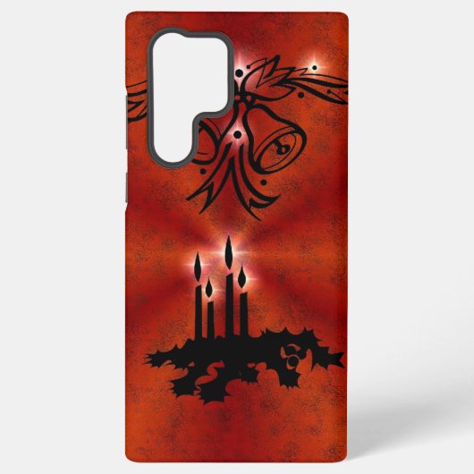 Red Rainbowのクリスマスアートデコ Samsung Galaxyケース (裏面)