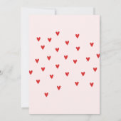 Red Rainbow baby shower  招待状 (裏面)