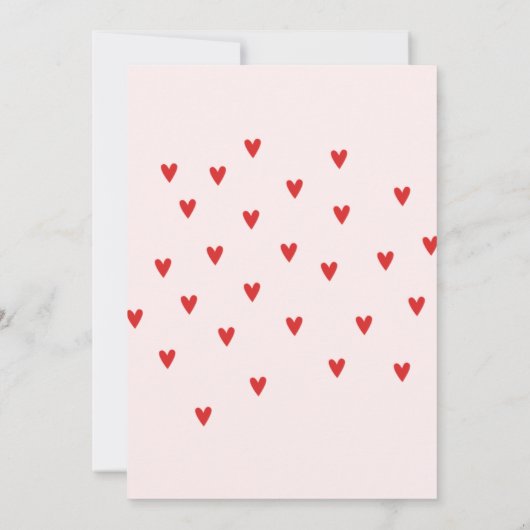 Red Rainbow baby shower 招待状 (裏面)