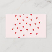 Red Rainbow baby shower Diaper Raffle エンクロージャーカード (裏面)