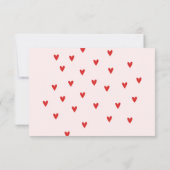 Red Rainbow baby shower thank you サンキューカード (裏面)