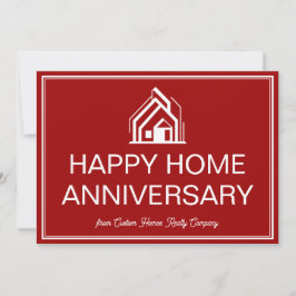 Red Real Estate Business Custom Marketing カード